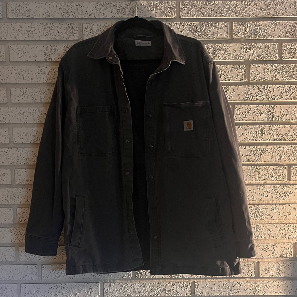 Carhartt Men's Charcoal Shirt Jacket